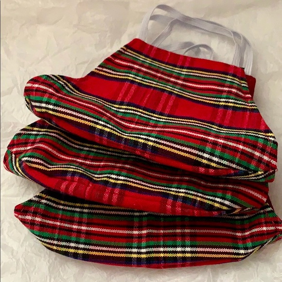 >💙3 LOT DOBLE LAYER HANDMADE BY MY MOM REUSABLE WASHABLE NEW‼️ PLAID RED MEN’S - Picture 3 of 13